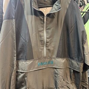 Eagles NFL Black and Gray Team Apparel Jacket